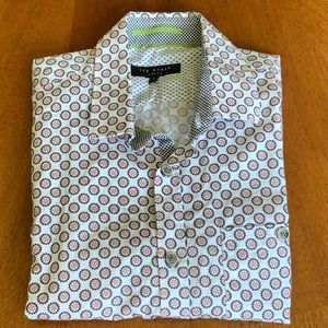 TED BAKER Men’s SS Button-Down Shirt Sz 2 US S